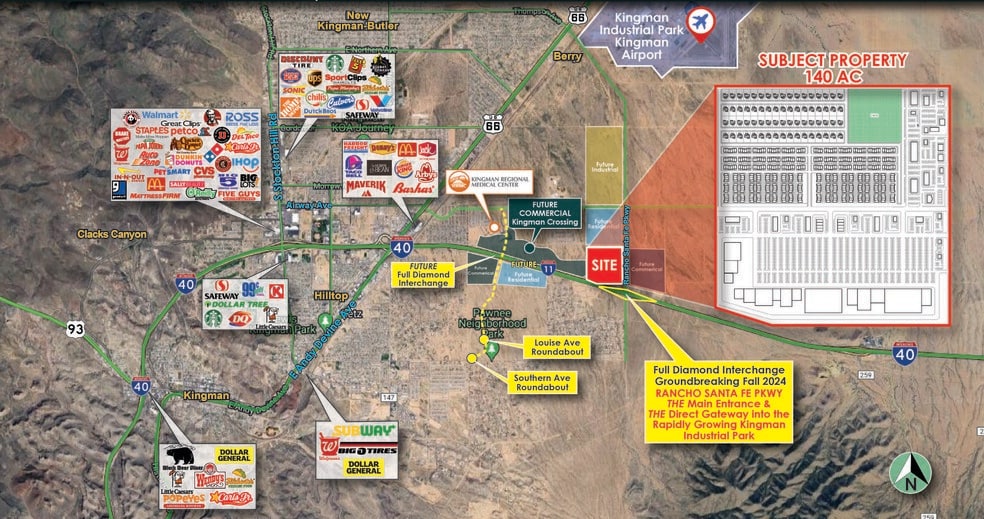 Primary Photo Of NWC of Rancho Santa Fe Parkway & I-40, Kingman Land For Lease