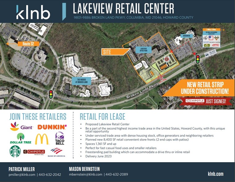 Primary Photo Of 9801-9886 Broken Land Pky, Columbia General Retail For Lease