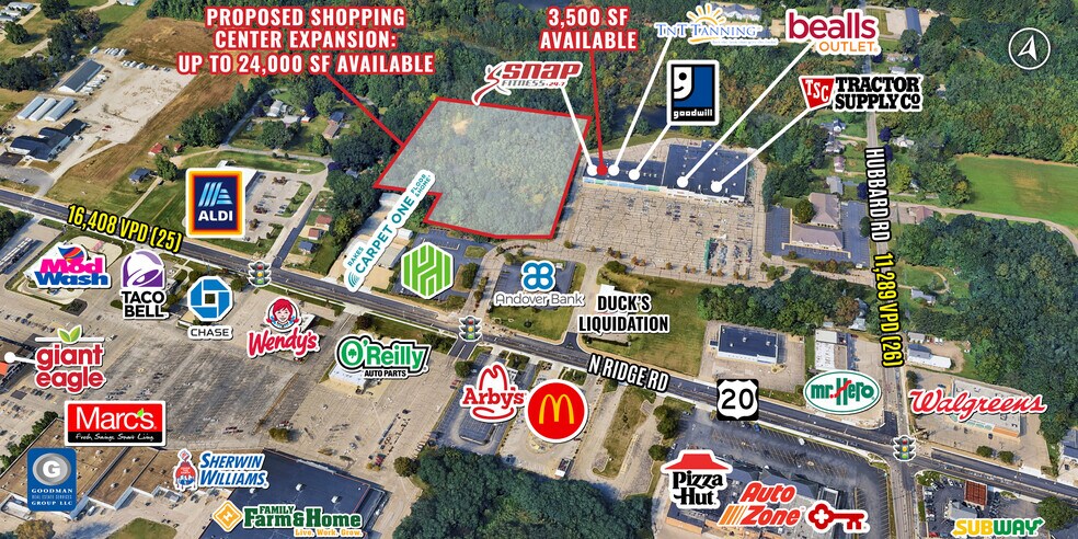 Primary Photo Of 6581-6603 N Ridge Rd, Madison Freestanding For Lease