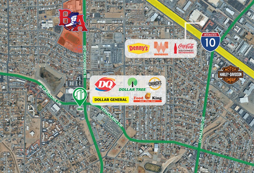 More Photos Of 599 N Yarbrough Dr, El Paso Land For Lease