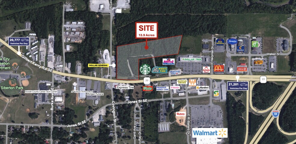 Primary Photo Of Gilbert Ferry Rd & Covington Ave, Attalla Land For Lease