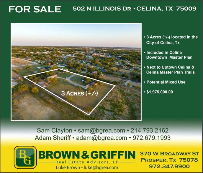 Primary Photo Of 502 N Illinois St, Celina Land For Sale