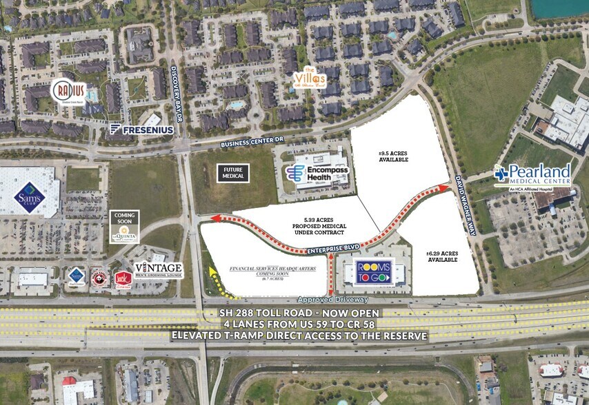 More Photos Of Highway 288 @ CR 403, Pearland Land For Sale