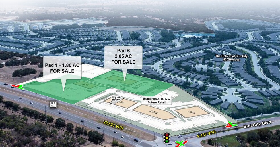 Primary Photo Of TX-195 & Sun City Blvd, Georgetown Land For Sale