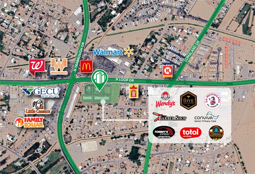 More Photos Of 8100 N Loop Dr, El Paso Storefront Retail Office For Lease