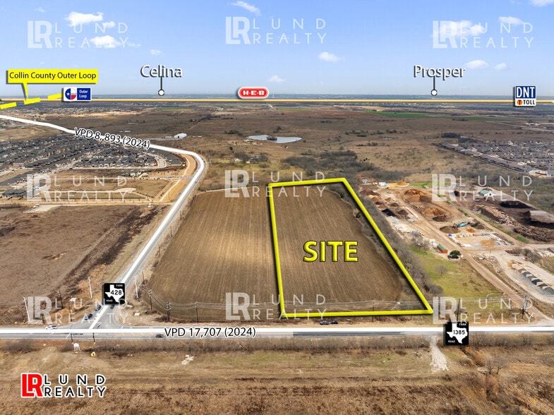 More Photos Of 9.485 Ac Corner FM-1385 & FM-428, Celina Land For Sale