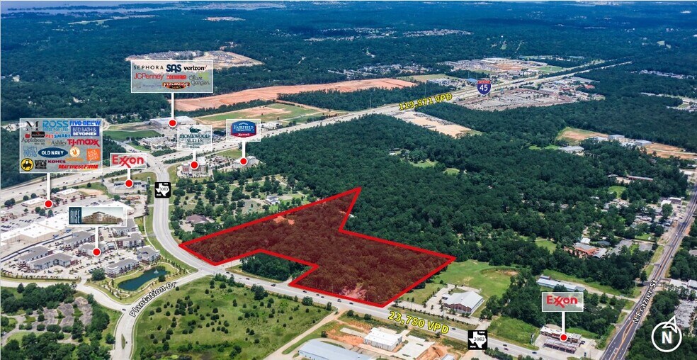 Primary Photo Of FM 3083 @ Plantation Dr, Conroe Land For Sale