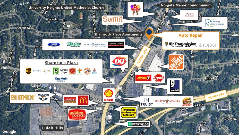 More Photos Of 2342 Lawrenceville Hwy, Decatur Auto Repair For Sale
