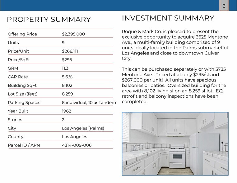 More Photos Of 3625 Mentone Ave, Los Angeles Apartments For Sale