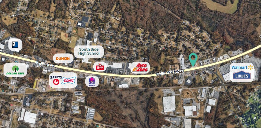 More Photos Of 1966 S Highland Ave, Jackson Land For Lease