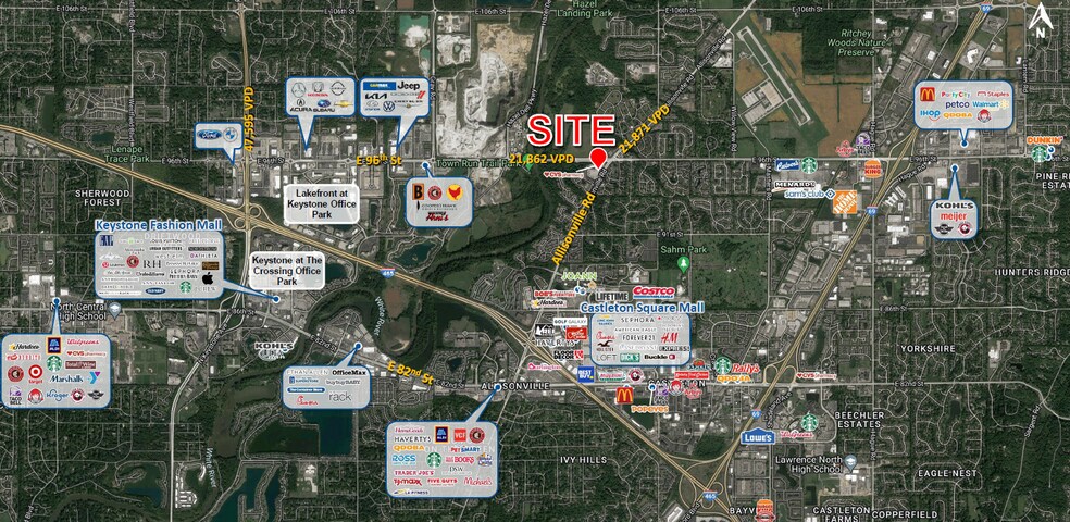 More Photos Of 9550-9590 Allisonville Rd, Indianapolis Freestanding For Lease