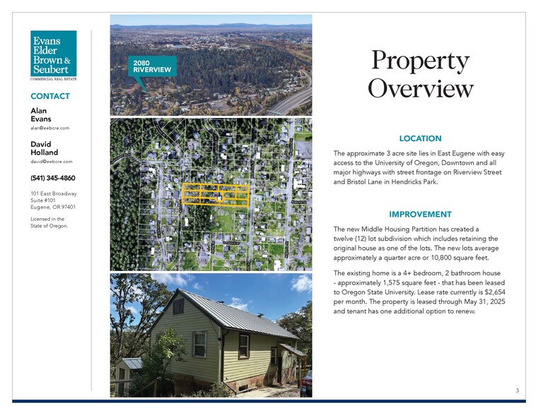 More Photos Of 2080 Riverview St, Eugene Land For Sale