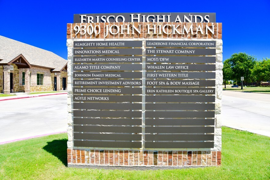 More Photos Of 9300 John Hickman Pky, Frisco Medical For Lease