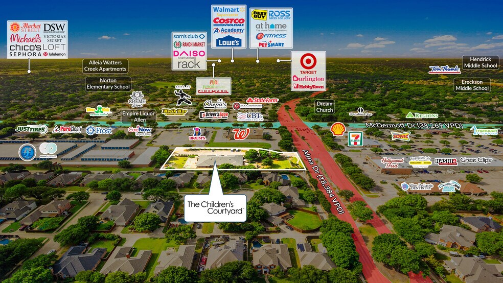 More Photos Of 210 N Alma Rd, Allen Daycare Center For Sale