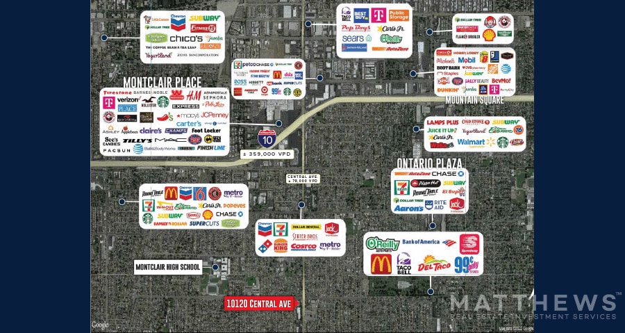 More Photos Of 10120 Central Ave, Montclair Land For Lease