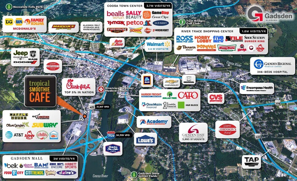 More Photos Of 931 Rainbow Dr, Gadsden Fast Food For Sale