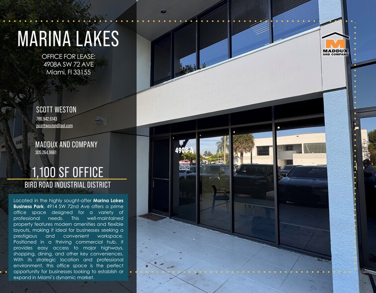Primary Photo Of 4900-4914 SW 72nd Ave, Miami Office For Lease