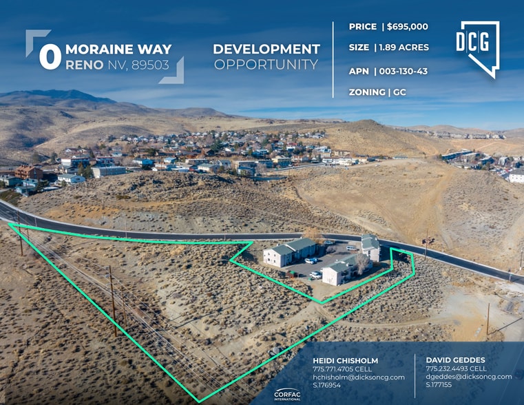 Primary Photo Of 1.89-Acres Moraine Way, Reno Land For Sale