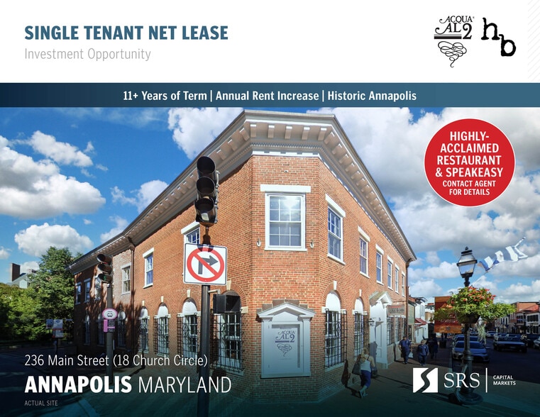 Primary Photo Of 18 Church Cir, Annapolis Restaurant For Sale