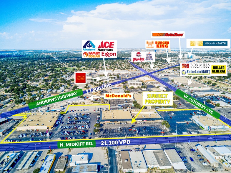 More Photos Of 1000-1108 N Midkiff Rd, Midland Unknown For Lease