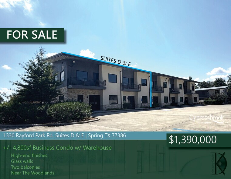 Primary Photo Of 1330 Rayford Park Rd, Spring Loft Creative Space For Sale