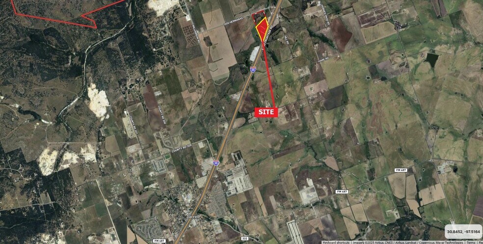 Primary Photo Of IH-35 Service Road @ Dos Hermanas Road, Salado Land For Sale