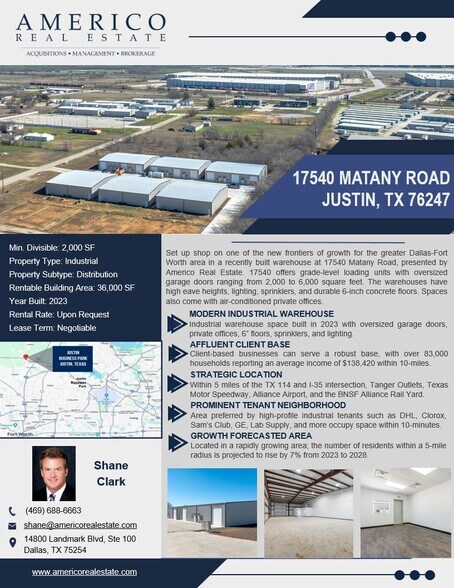 More Photos Of 17540 Matany Rd, Justin Distribution For Lease