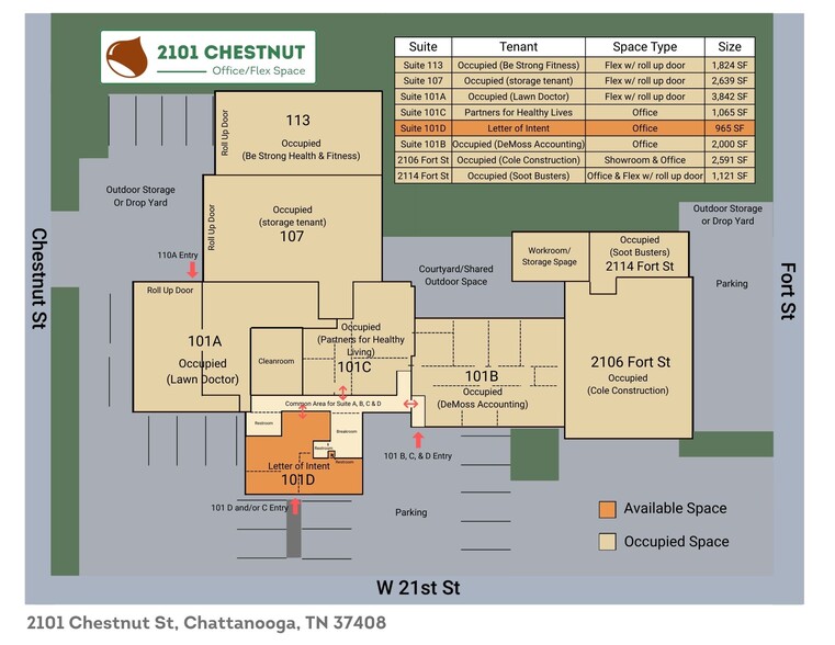 More Photos Of 2101 Chestnut St, Chattanooga Office For Sale