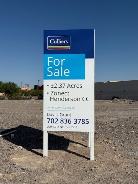 Primary Photo Of 1321 W Warm Springs Rd, Henderson Land For Sale