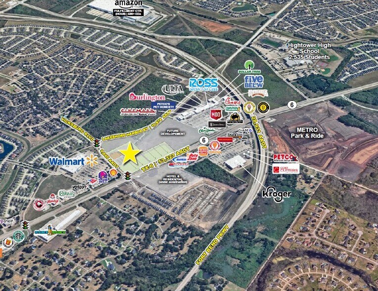 More Photos Of TX Highway 6 Hwy @ Vicksburg Blvd, Missouri City Storefront For Lease