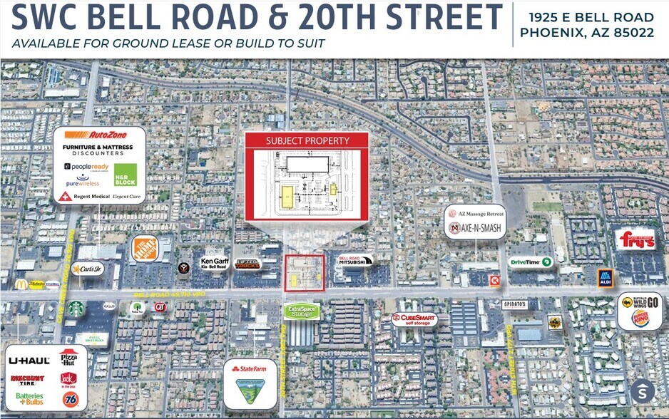 More Photos Of 1925 E Bell Rd, Phoenix Land For Lease