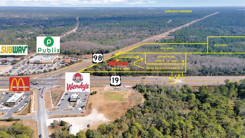 Primary Photo Of Ponce De Leon Boulevard @ US Hwy 19 N, Homosassa Land For Sale