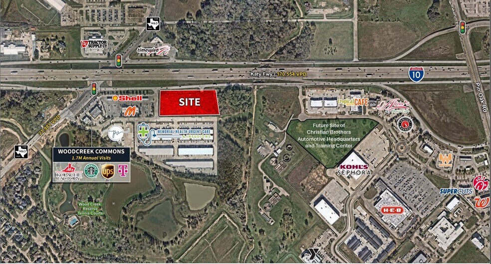 More Photos Of SEC I-10 & Woodcreek Commons Dr, Katy Unknown For Lease