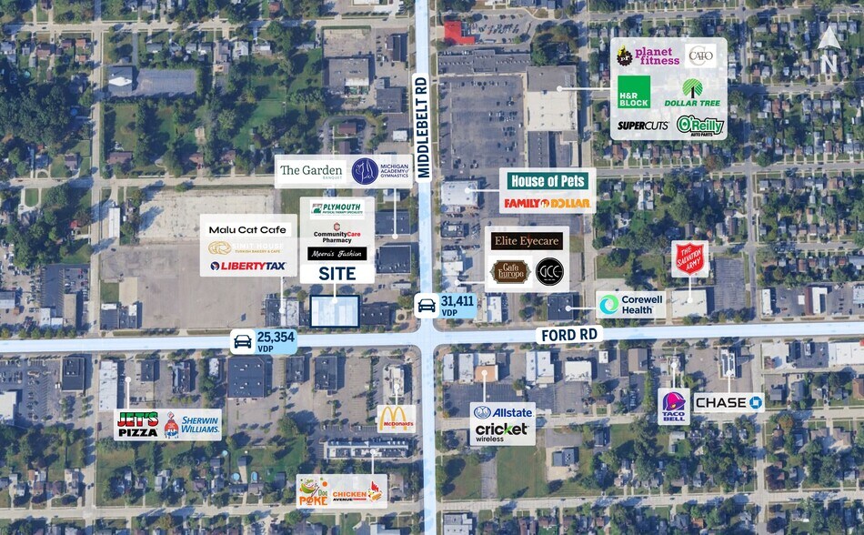 More Photos Of 29454-29478 Ford Rd, Garden City Storefront For Lease