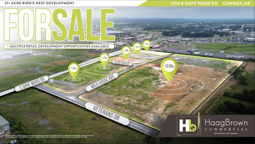 Primary Photo Of 1350 E Dave Ward Dr, Conway Land For Sale