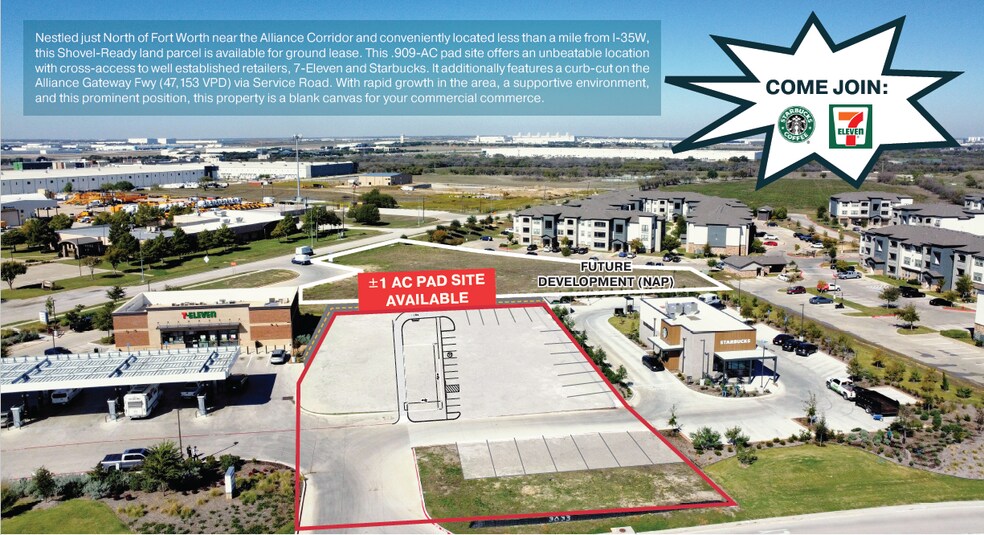 Primary Photo Of 3033 Alliance Gateway Freeway, Fort Worth Land For Lease