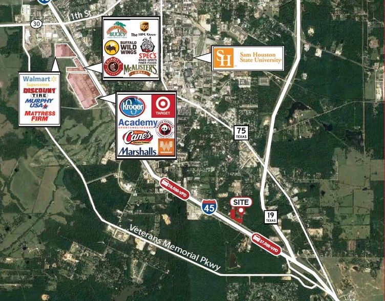 More Photos Of 844 Interstate 45, Huntsville Land For Lease