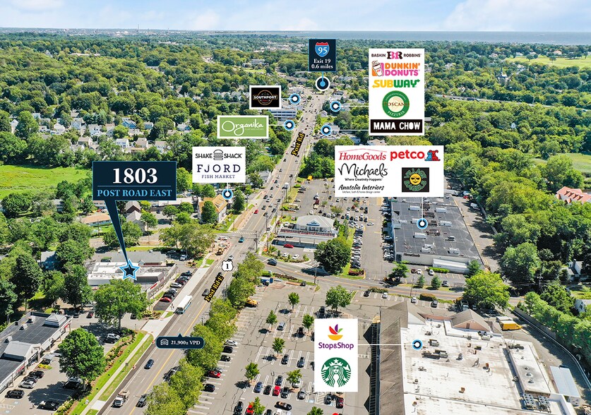 More Photos Of 1803-1807 Post Rd E, Westport Storefront For Lease