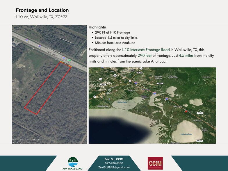 More Photos Of 00 Interstate 10, Wallisville Land For Sale