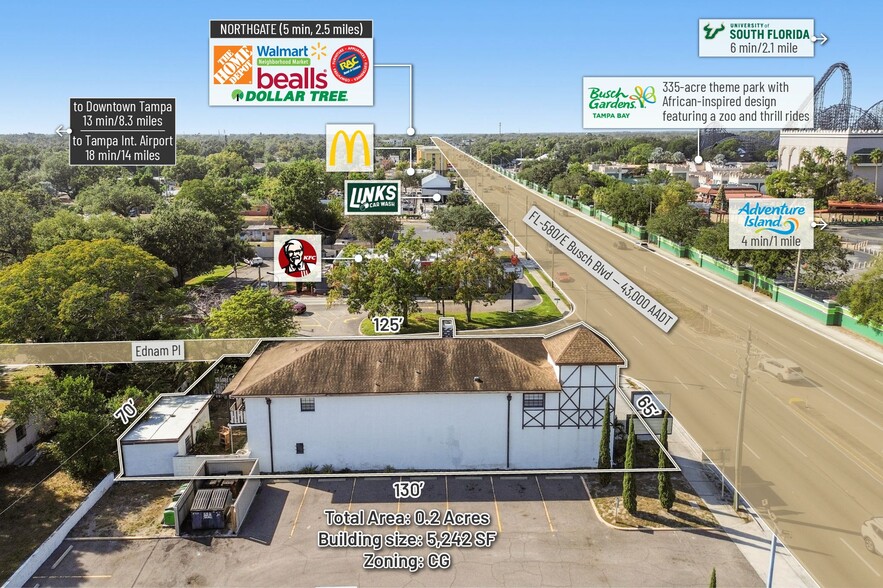 More Photos Of 3601 E Busch Blvd, Tampa Storefront Retail Office For Sale