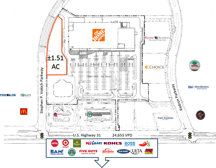 More Photos Of 5411 Columbia Pike, Spring Hill Land For Sale