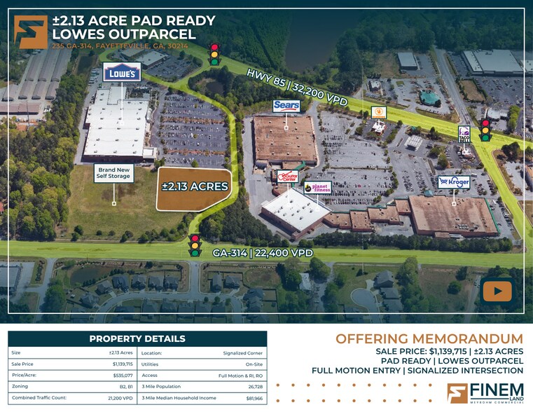 Primary Photo Of 235 Georgia 314, Fayetteville Land For Lease