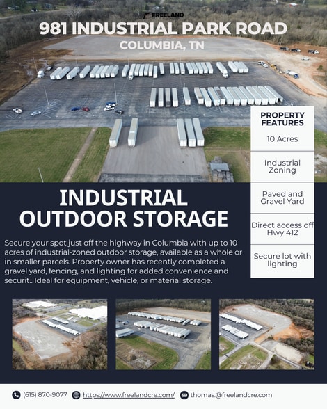 More Photos Of 981 Industrial Park Rd, Columbia Land For Lease