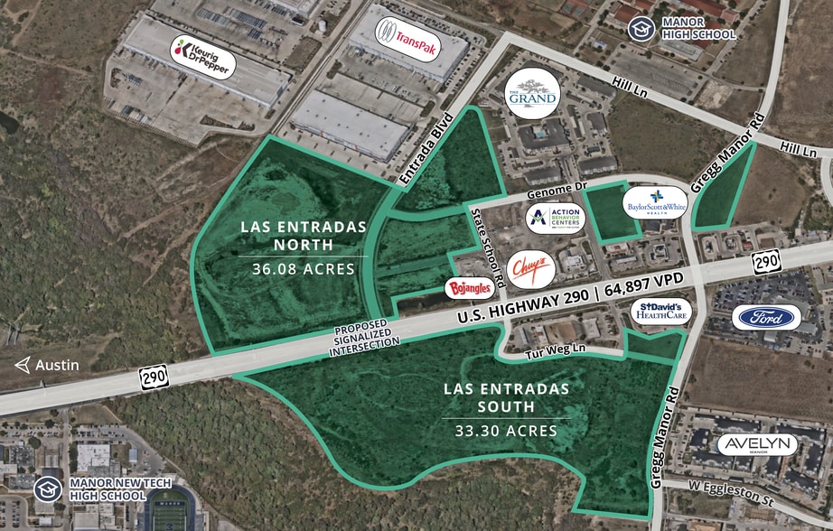 Primary Photo Of 10299 US 290, Manor Land For Sale