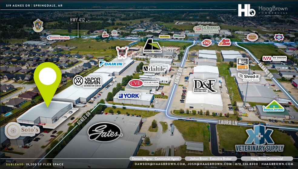 More Photos Of 519 Agnes Dr, Springdale Industrial For Lease