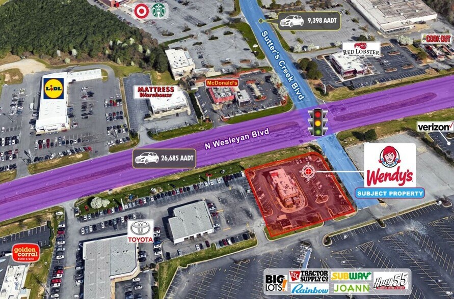 More Photos Of 949 N Wesleyan Blvd, Rocky Mount Fast Food For Sale