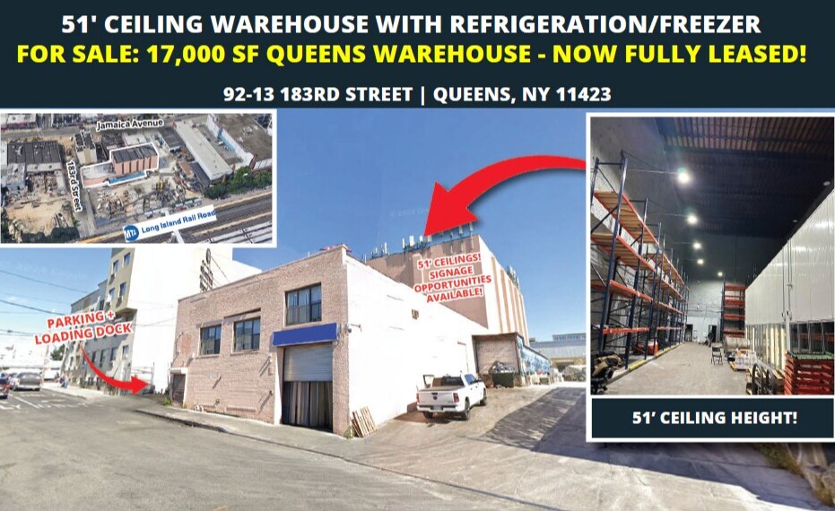 Primary Photo Of 9213 183rd St, Hollis Warehouse For Sale