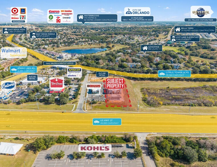 More Photos Of Johns Lake Rd & US Hwy 27, Clermont General Retail For Sale