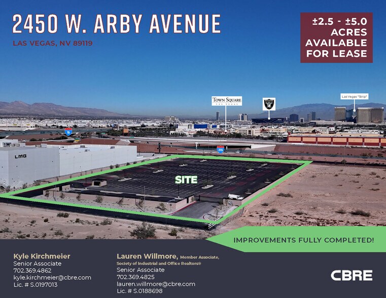 Primary Photo Of 2450 W. Arby Avenue, Las Vegas Land For Lease