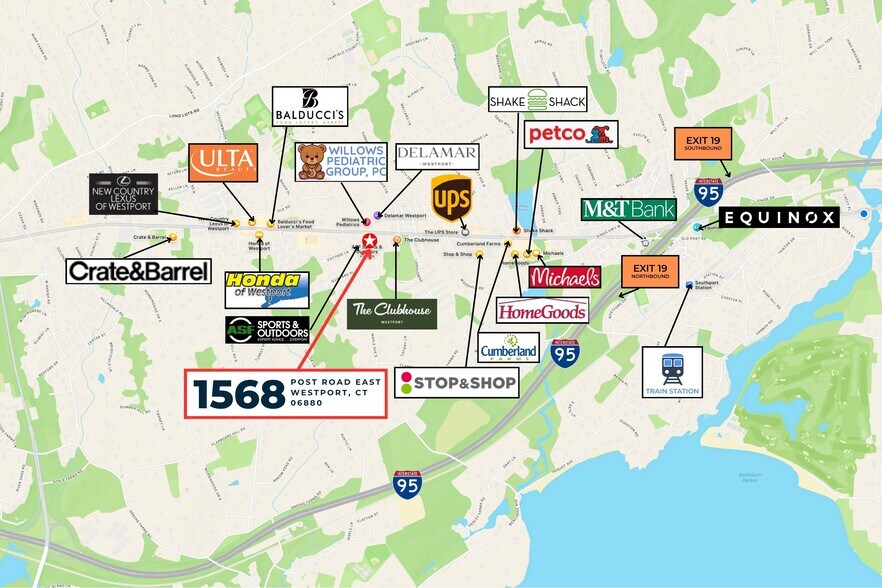 More Photos Of 1572 Post Rd E, Westport Freestanding For Lease